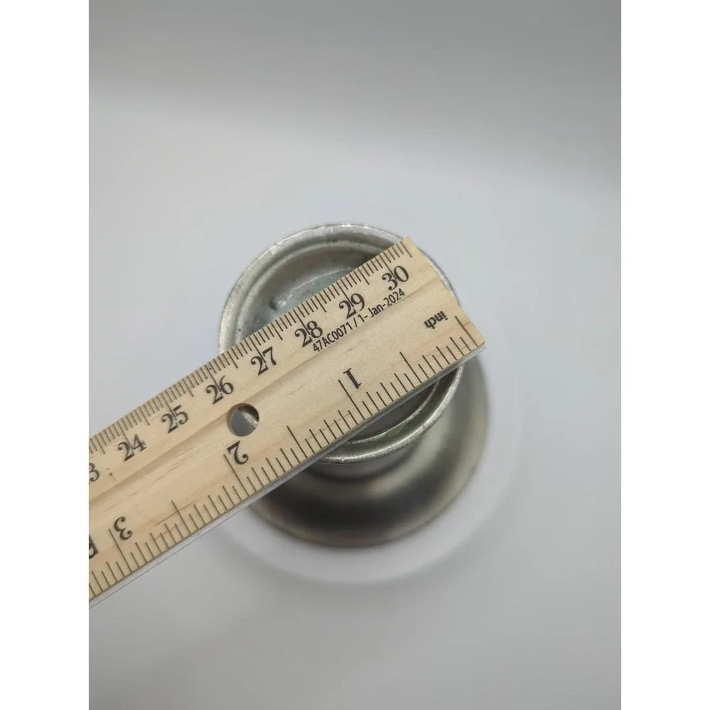 Vintage International Pewter Co Candlestick with Spiral Glass Votive Cup Silver
